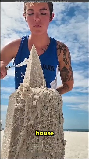 This Boy Built An Amazing Sand House 😱