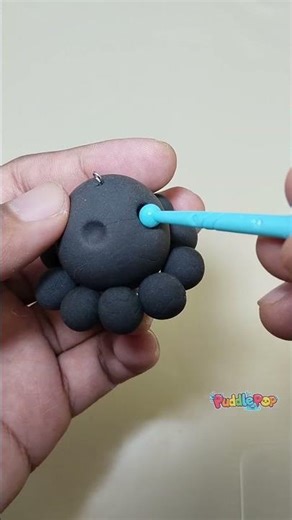 DIY foam clay keychain #foamclay #claykeychain #airdryclayideas