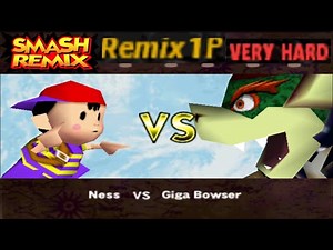 Smash Remix - Classic Mode Remix 1P Gameplay with Ness (VERY HARD)