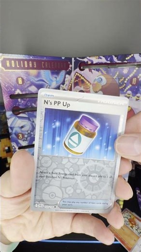 DAY 8 Pokémon Holiday Calendar Pull! ❄️✨ | Reverse Holo N’s PP Up!