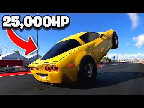 I Took the FASTEST Corvette C6 Drag Cars to Drag Strip - Realistic BeamNG Drive Roleplay