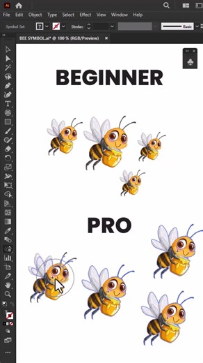 Beginner vs Professional Graphic Designer | Adobe Illustrator Tutorial