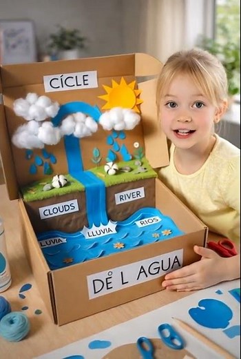 3D Clouds & Rain Model for School | Creative Science Fair Project Idea