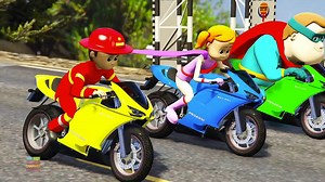 Motorbike Race Videos | Cartoon Shows For Kids