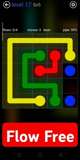 Flow Free #Level17 Progression - 5×5 Rainbaw Pack #Shorts