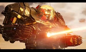 Watch giant fighting robots demolish a town in this Mechwarrior 5 gameplay video