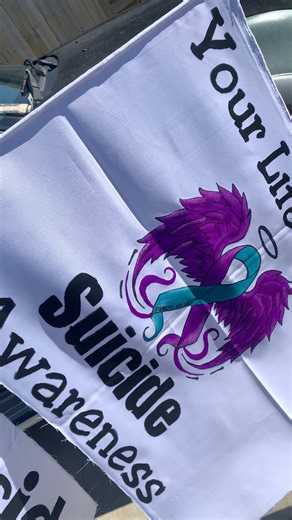 Todays kaupapa Hit home very hard 😔 I just want to thank my whanau For free handing these beautiful banners for today It was a amazing turn out with a lot of riders and walkers Coming to awhi and tautoko the kaupapa 💯 #hikoi4life #fcuksuicide #yourloved | Koasty Kai's