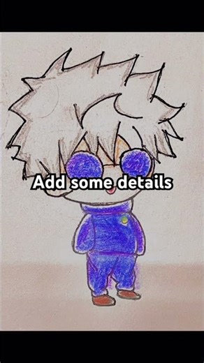 DIY Anime 2D Action Figure Tutorial Easy & Cool #shorts shorts#anime#animeart#diyanime#animetutorial