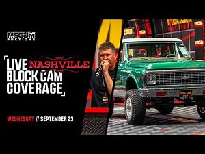 Mecum Nashville Live Block Cam // Wednesday, September 23rd, 2026