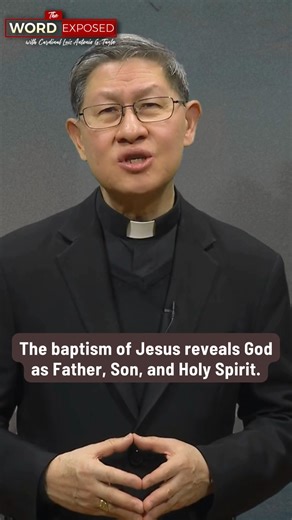 "Friends, the one spoken of by the prophets has indeed come and lived in solidarity with His people." - Cardinal Chito Tagle GREATNESS IN HUMILITY | The Word Exposed with Cardinal Chito Tagle Watch the full episode: https://youtu.be/fOM5vUlp_bs?si=jA5zJt8sE3QV62S4 #TheWordExposed #JesComPH #CardinalTagle | Luis Antonio G. Cardinal Tagle