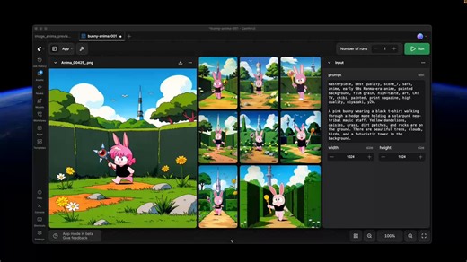 My ComfyUI app mode fork has two modes now, zoom workspace and grid workspace.