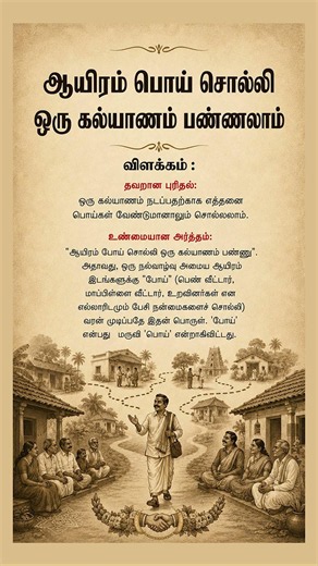 The Real Meaning of "Aayiram Poi Solli Oru Kalyanam Pannu" 😲|Tamil Proverb Truth| Geethanjali Selvan