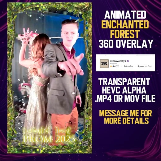 Animated Enchanted Forest 360 Overlay Transparent Hevc Alpha Mp4 or Mov File for Touchpix, Snappic, Lumabooth and More - Etsy