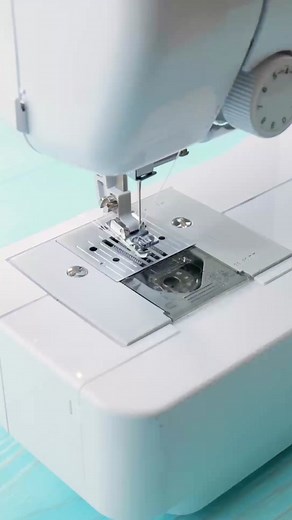 Relaxing Sewing Machine Process with Green Fabric