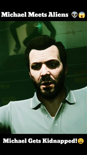 GTA 5 Michael kidnapped aliens 😱👽#shorts #gtashorts