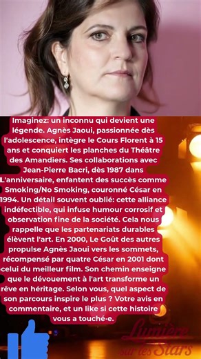 L'héritage caché d'Agnès Jaoui: Une révélation bouleversante