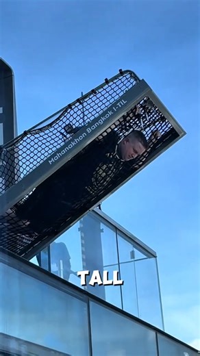 This Platform Tilts 65° at 300m High | i-Tilt Mahanakhon #architecture #engineering #highrise