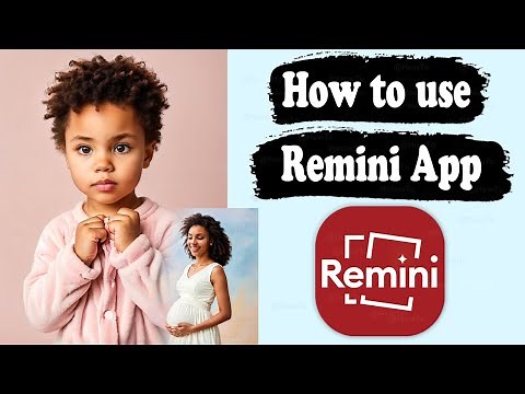 How to use Remini App - Baby AI filter