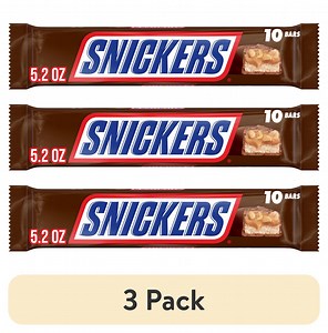 (3 pack) Snickers Fun Size Milk Chocolate Bars - 10 Ct - Walmart.com