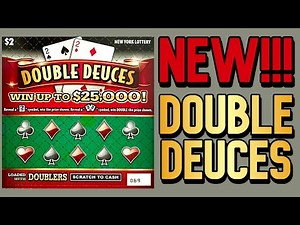 DOUBLE DEUCES! Brand NEW Scratch Off Ticket! | New York Lottery Gameplay