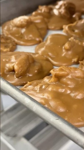 Watch us scoop our famous Southern Pralines #candymaker #candymaking #candyshop