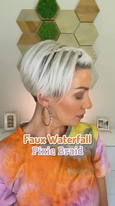 Faux Waterfall Pixie Braid products linked in comments. | Melissa Bee