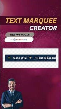 How to Create an Animated Text Marquee in Just One Click | Text Marquee Creator