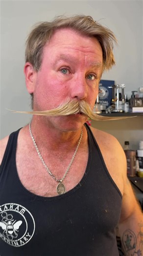 Taking my day old @Death Grip Wax Bone crusher and switching over to an English mustache. Super easy. Run a comb, heat the wax and apply. #bobandelliothismustache #lorax #escanor #fyp #mustache If you or someone you know may be struggling with suicidal thoughts, you can call the U.S. National Suicide Prevention Lifeline at 988 any time day or night, or chat online. Crisis Text Line also provides free, 24/7, confidential support via text message to people in crisis when they dial 741741.