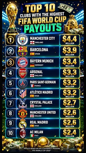 These 10 Clubs Made MILLIONS from the FIFA World Cup! 🤯