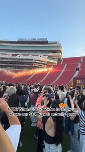 Antares Wong | Travel, Adventure, GoPro🏔 on Instagram: "What is like to see USC burn off our tuition in 10 seconds? #usc #trojans #usctrojans #fighton #fireworks #tuition #caiguoqiang"