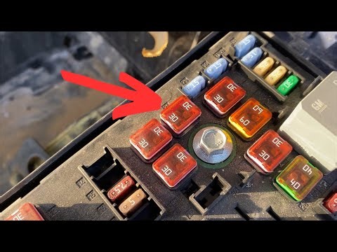 Driver and Passenger Window Switch J-Case Fuse 40A Location Chevrolet Malibu 2013-2016