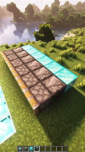 Rainbow Beacon Tutorial - Easy Build #minecraft #shorts