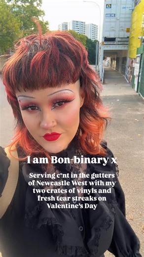 Your fav party diva is back 🩷⭐️ Will I catch you at the biggest gigs of my career so far at the end of this month?? #mullet #makeup #alt #alternative #nb | Bonnie Anne