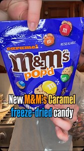 M&M’s has a new freeze-dried candy coming out in November and they’ve sent us a bag for an exclusive first taste test. It’s the brand’s first-ever foray into the freeze-dried side of things, taking the original Caramel M&M and giving it an almost toffee-like quality. M&M’s Pop’d Caramel will head to TikTok Shop first before going to other retailers at the start of 2026. Are you going to try M&M’s Pop’d Caramel candy? #candy #mms #freezedriedcandy #foodstagram #chocolate #caramel #snacks #grocery
