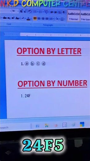 MS word tutorial ll basic info of MS word . short formula