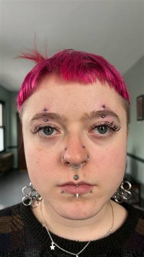 Dustin Schoelier • Maine Piercing on Instagram: "After running out of piercings I didn’t do to upgrade (and now that the whole wedding thing is out of the way!! 🥳) I finally got to actually pierce Lena today and we did this sick set of center eyebrows. . If you don’t already know them, go follow @thenailfaery; also located inside The Congress Building and the person behind all my fire ass manis. 💅🔥 . @leroifinejewellery 🔩 @isneedles ⚔️ . . . #eyebrow #eyebrows #eyebrowpiercing #piercing #pie