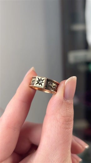 Victorian Tri Color Band #ring #antiquejewelry #shorts