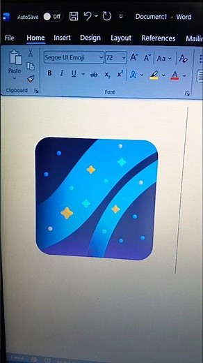 Insert Milky Way Galaxy 🌌 in MS Word 😱 #msword
