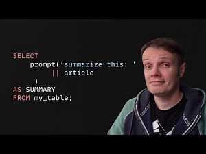 How to Prompt Your LLM Directly from SQL