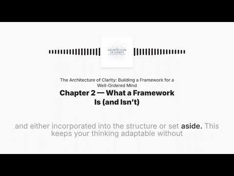 Chapter 2 — What a Framework Is (and Isn’t)