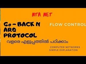 Go back N Protocol explanation Malayalam | Computer Networks