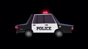 Animated Police Car