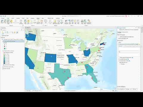 Quick Overview of Saving a Project Package, ArcGIS Pro
