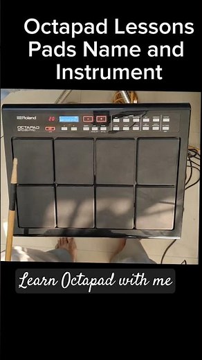Learn One Beat In One Minute On Octapad |Lesson - understand pad and instrument names