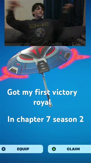 Got my first victory royal in chapter 7 season 2! #fortnite #umbrella