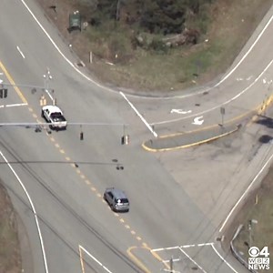 40K views · 490 reactions | VIDEO: This is how the police chase that started in Massachusetts ended in Connecticut. Latest updates here - https://cbsloc.al/3rrLKUf | WBZ / CBS News Boston | Facebook