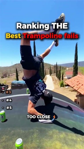 Top 5 Funniest Trampoline Fails 🤸‍♂️ | Wait for #1 #ranking #funny #memes #fails