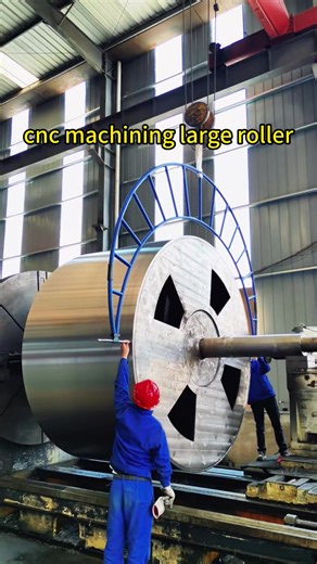 cnc machining large roller #futianroller #cncmachining #largeroller #cylinder