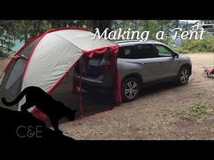 How we made a DIY Tent for the Back of Our Honda Pilot
