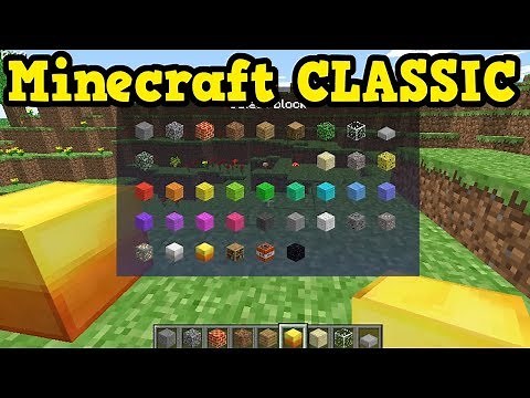 Minecraft CLASSIC - Features You Don't Appreciate Enough